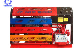 Bơm nước bằng bơm ly tâm sử dụng động cơ diesel