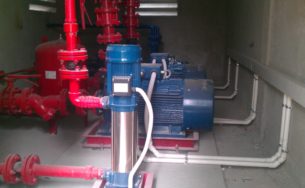 Máy bơm nước công nghiệp phục vụ công trình