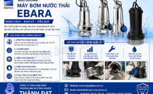 Bảo dưỡng máy bơm nước thải Ebara đúng cách