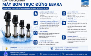 Lưu ý khi chọn mua máy bơm trục đứng Ebara