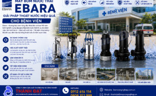 Máy bơm nước thải Ebara cho bệnh viện