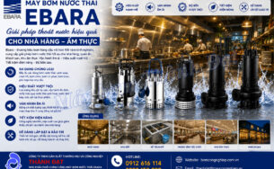 Máy bơm nước thải Ebara cho nhà hàng