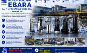 Máy bơm nước thải Ebara cho nhà máy