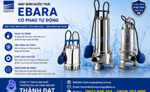 Máy bơm nước thải Ebara có phao