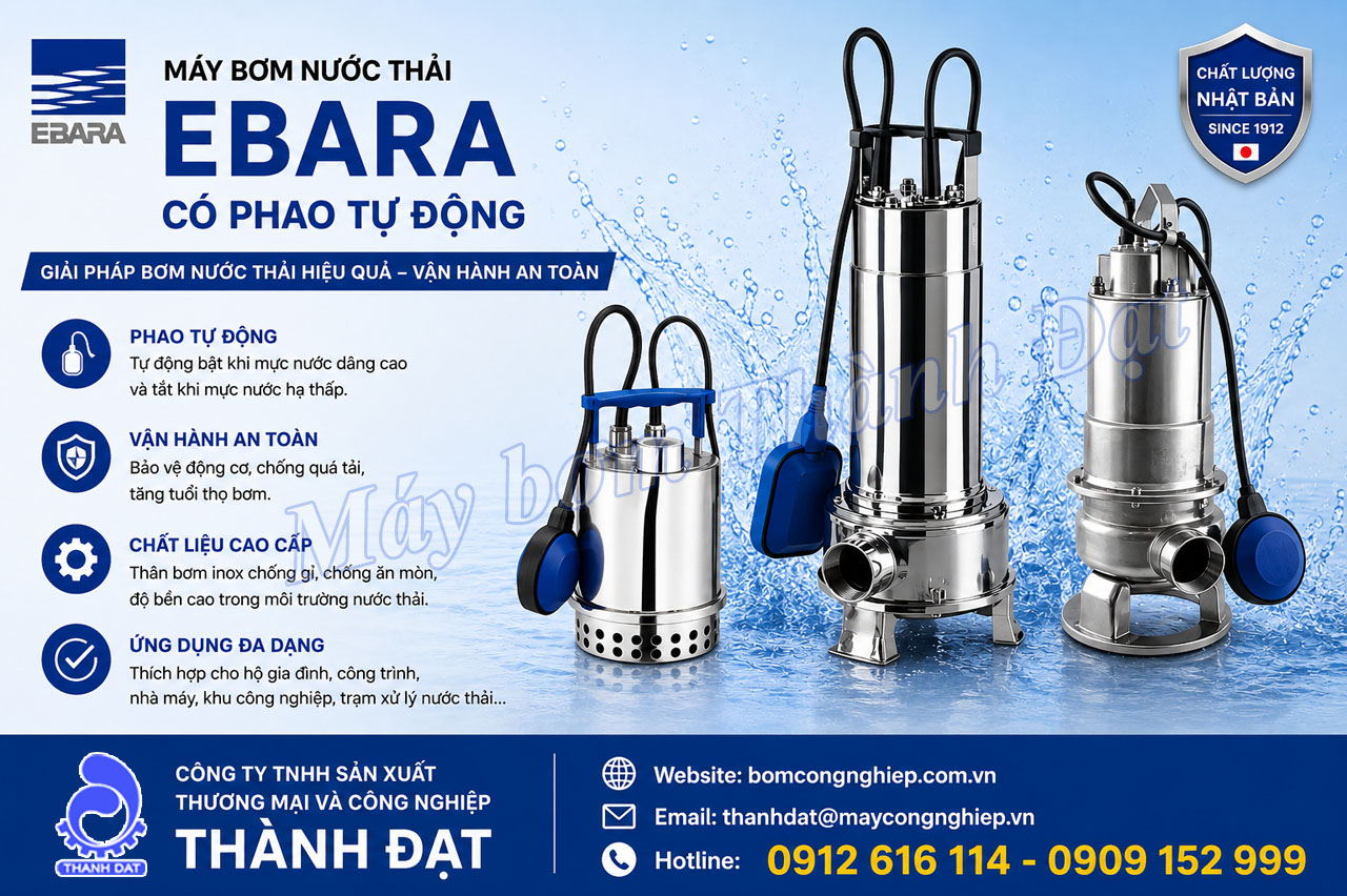 Máy bơm nước thải gia đình Ebara