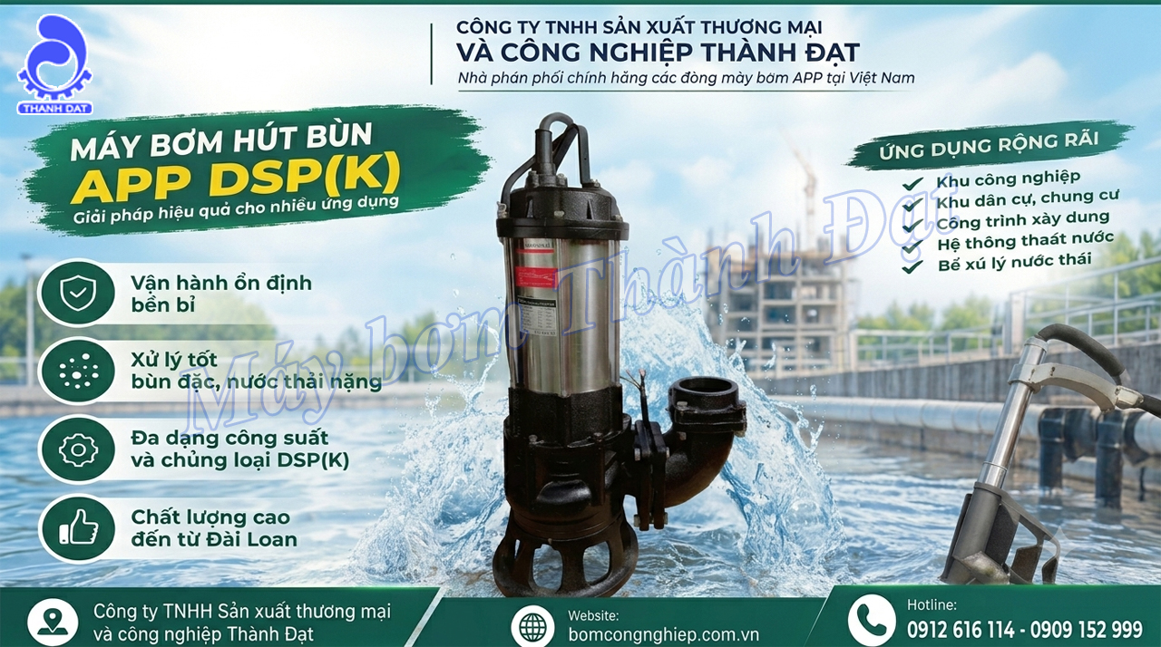 máy bơm nước thải hút bùn APP DSP(K)