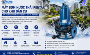Máy bơm nước thải Pentax cho khu dân cư