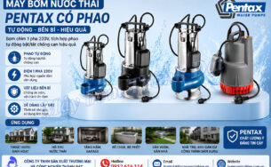 Các loại máy bơm nước thải Pentax có phao