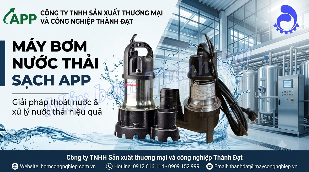 Máy bơm nước thải sạch APP