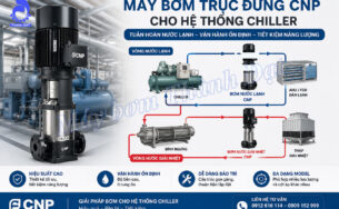Máy bơm trục đứng CNP cho hệ thống Chiller