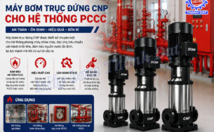 Máy bơm trục đứng CNP cho hệ thống PCCC