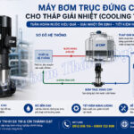 Máy bơm trục đứng CNP cho tháp giải nhiệt