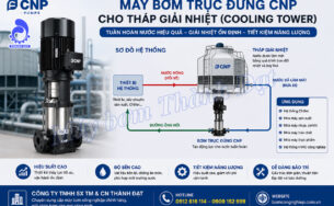 Máy bơm trục đứng CNP cho tháp giải nhiệt