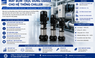 Máy bơm trục đứng Ebara cho hệ thống Chiller