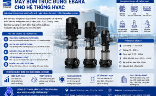 Máy bơm trục đứng Ebara cho hệ thống HVAC