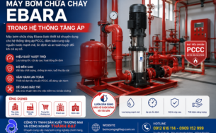 Máy bơm trục đứng Ebara cho hệ thống tăng áp