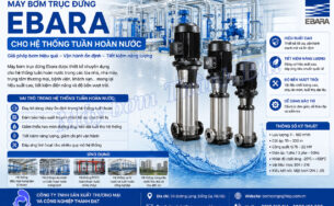 Máy bơm trục đứng Ebara cho hệ thống tuần hoàn nước