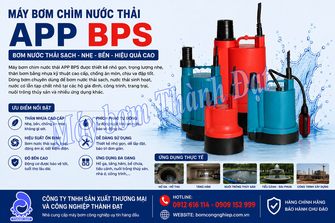 máy bơm chìm nước thải APP BPS