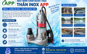 Máy bơm chìm nước thải thân inox APP