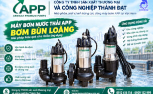 Máy bơm nước thải APP dùng bơm bùn loãng