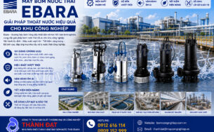 Ứng dụng của máy bơm nước thải Ebara trong công nghiệp